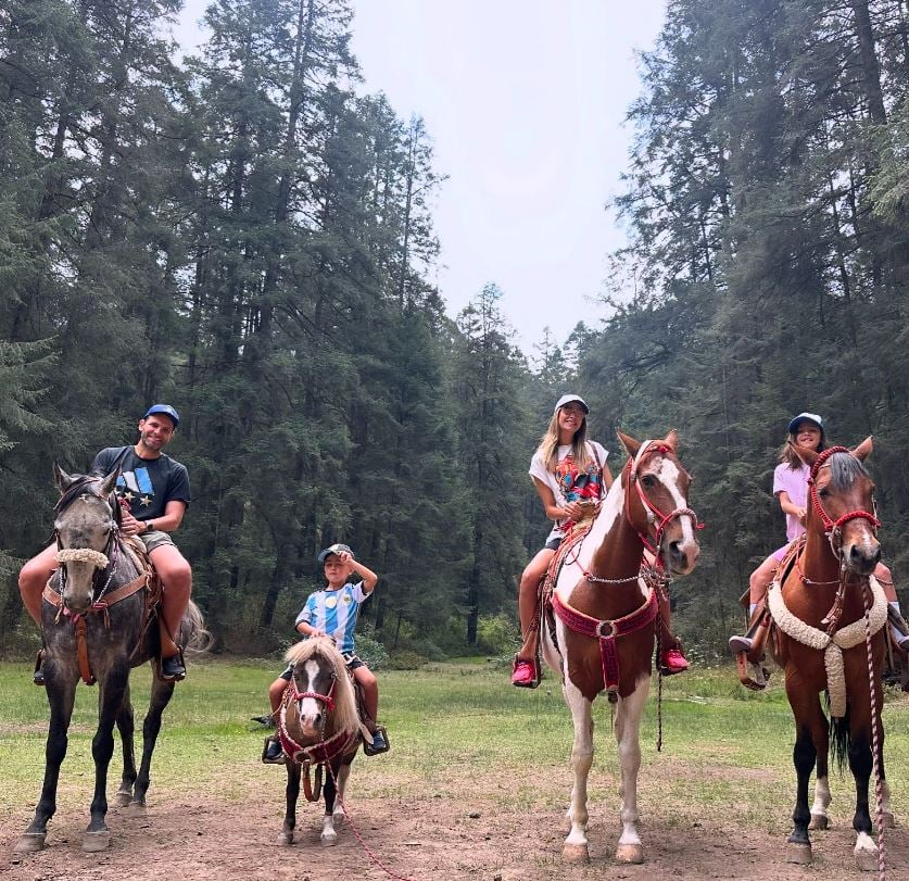 Odalys Ramírez doing horse riding