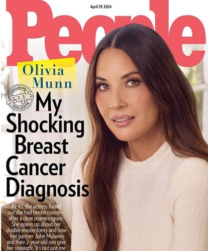 Olivia Munn featured on a magazine cover