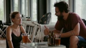 Olivia Wilde drinking