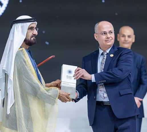 Omar Yaghi, while receiving the Nobel Prize