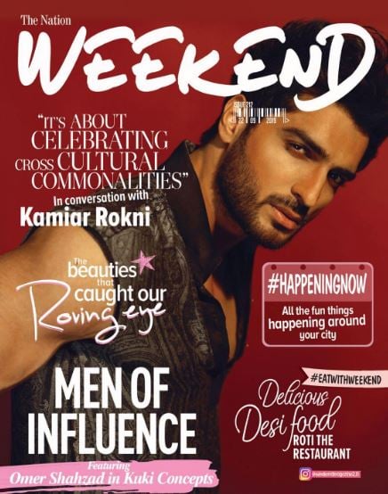 Omer Shahzad featured on the cover of Weekend magazine