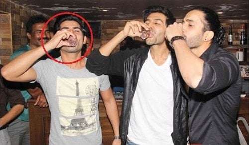 Omkar Kapoor drinking alcohol