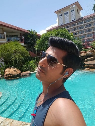 Omkar Kapoor during his vacation