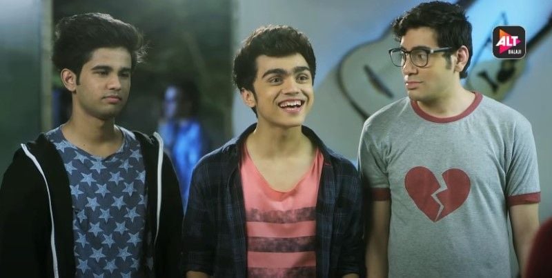 Omkar Kulkarni (left) in a still from the web series 