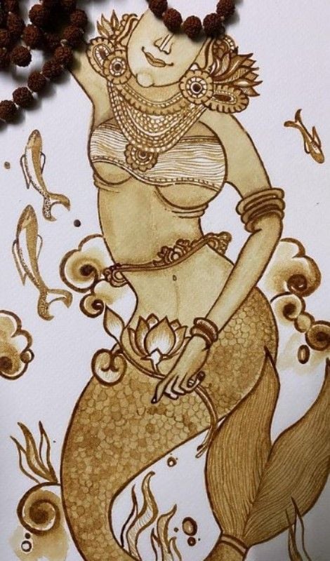 One of the coffee art made by Sija Rose