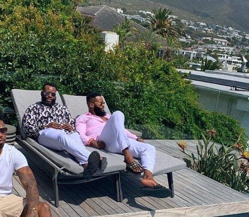 Oseloka Mbadiwe and Ozumba Mbadiwe during their vacation