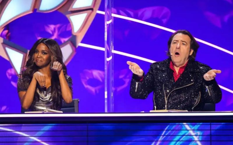 Oti Mabuse and film critic Jonathan Ross as panellists on the reality show 