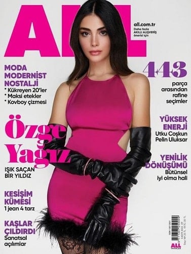 Özge Yağız featured on a magazine cover