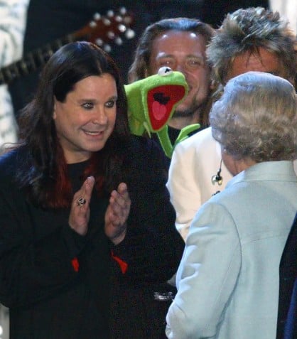 Ozzy Osbourne at the palace concert for Queen Elizabeth II