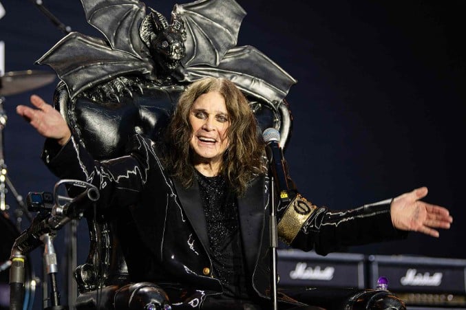 Ozzy Osbourne while performing the final show at Villa Park in Birmingham in July 2025