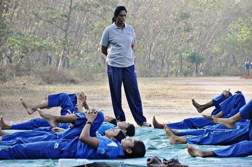 P. T. Usha while training her students