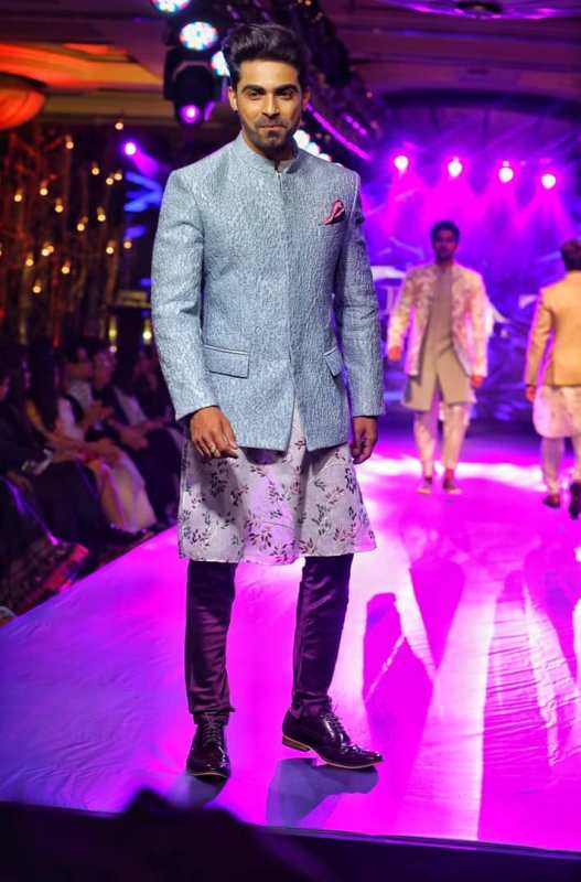 Paaras Madaan walking the ramp at JW Marriott Mumbai Juhu in March 2020