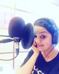 Pallavi Bharti during dubbing