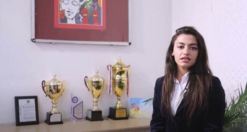 Pallavi Yadav while studying in college