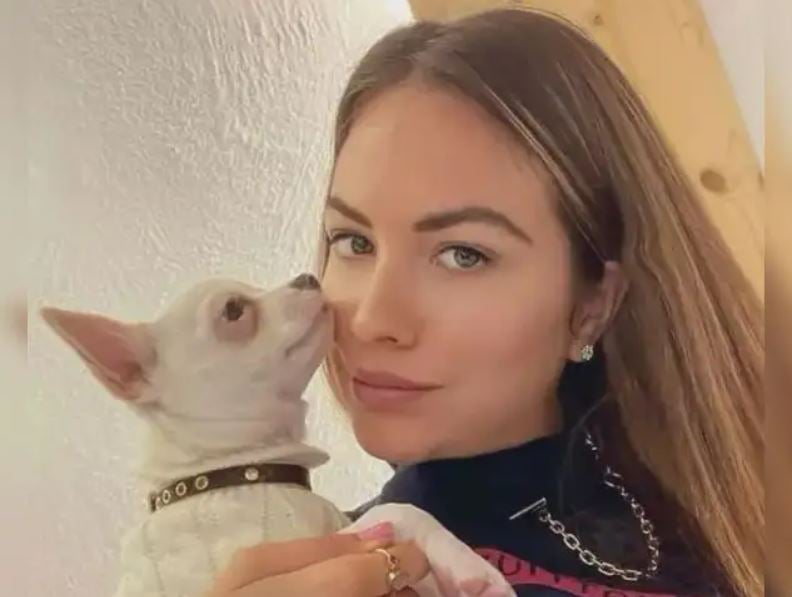 Pamela Genini with her dog