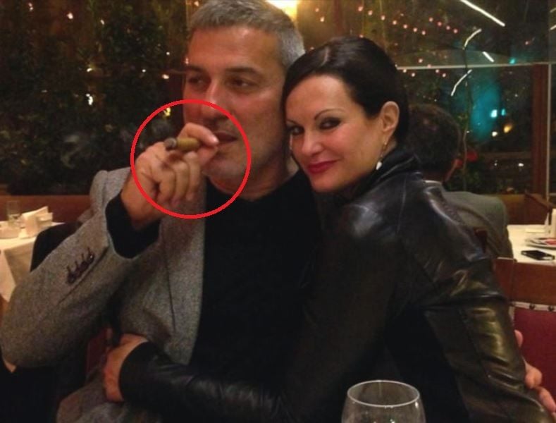 Paolo Macchiarini smoking a cigar