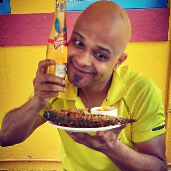 Parag Kanhere With A Bottle of Beer