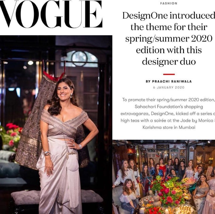 Parizad Kolah on the cover of Vogue magazine