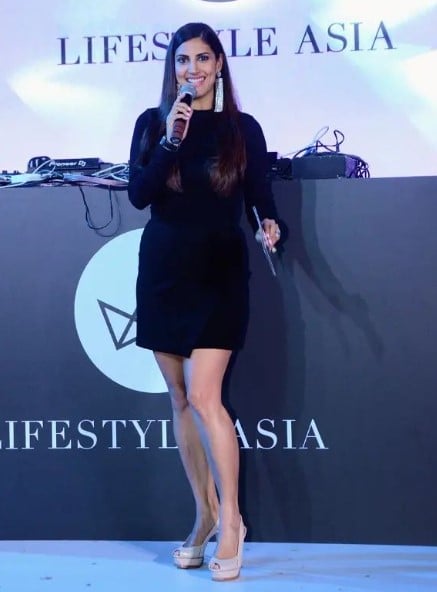 Parizad Kolah while hosting Life Style Asia in 2022