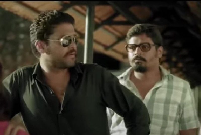 Parmod Shetty (right) in a still from the film 