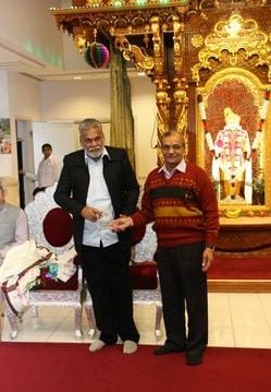 Parshottam Rupala at Shree Swaminarayan Temple in New Jersey