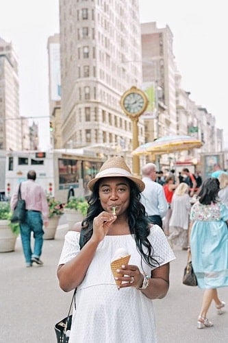 Patina Miller during her vacation