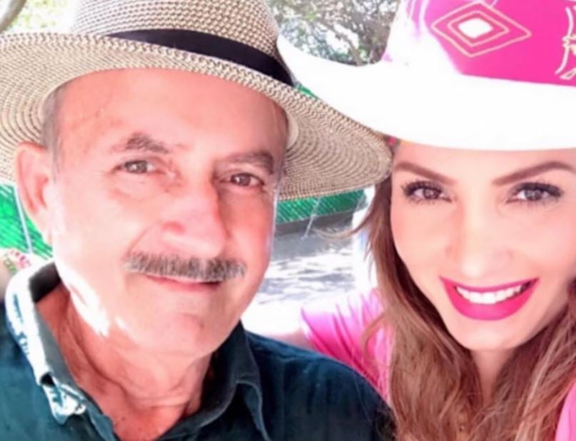 Patricia Paty Navidad with her father after he recovered