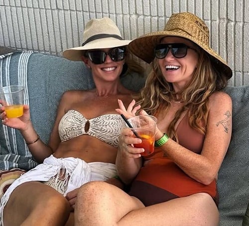 Patsy Palmer during her vacation