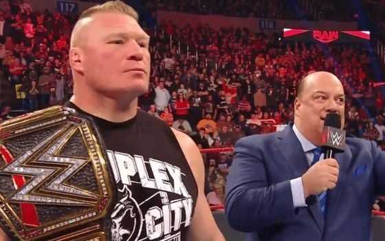 Paul Heyman with Brock Lesnar