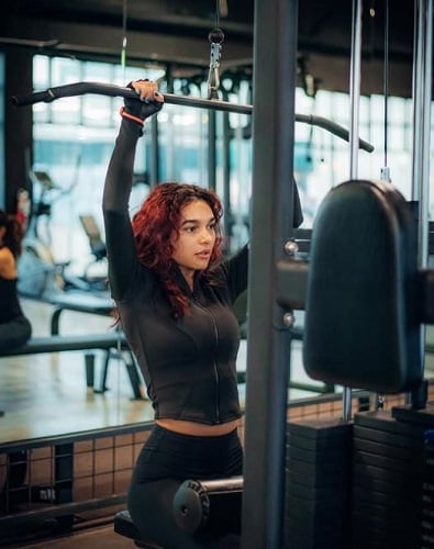 Paulina Chávez at a gym