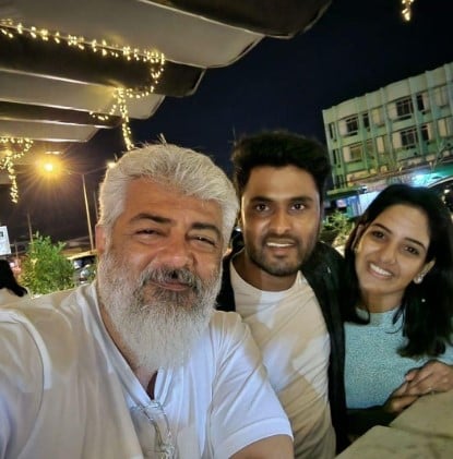 Pavani Reddy during the filming of Thunivu (2023)