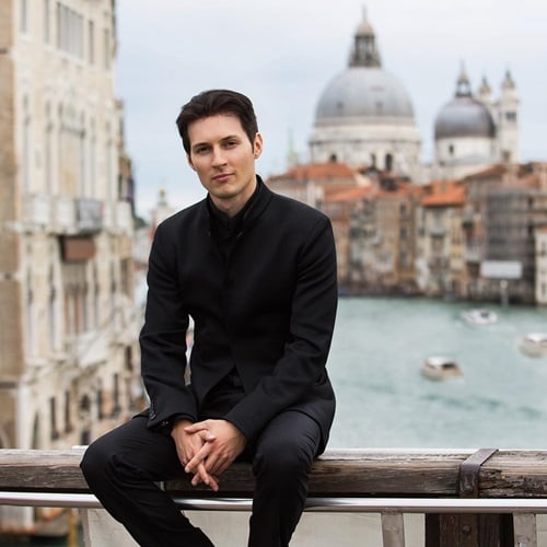 Pavel Durov in Venezia, Italy during a vacation