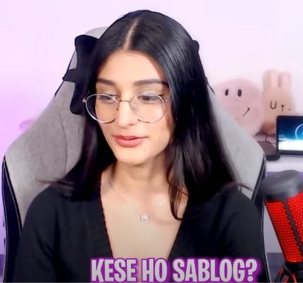 Payal Dhare during a Omegle stream