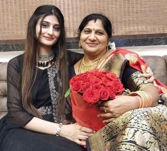 Payal Dhare with her mother during her initial days after becoming a streamer