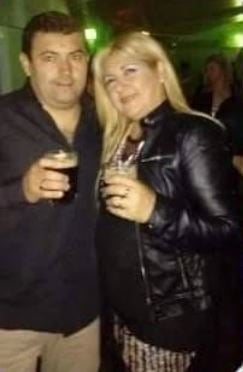 Petrona Fabiana Jerez with a glass of alcohol