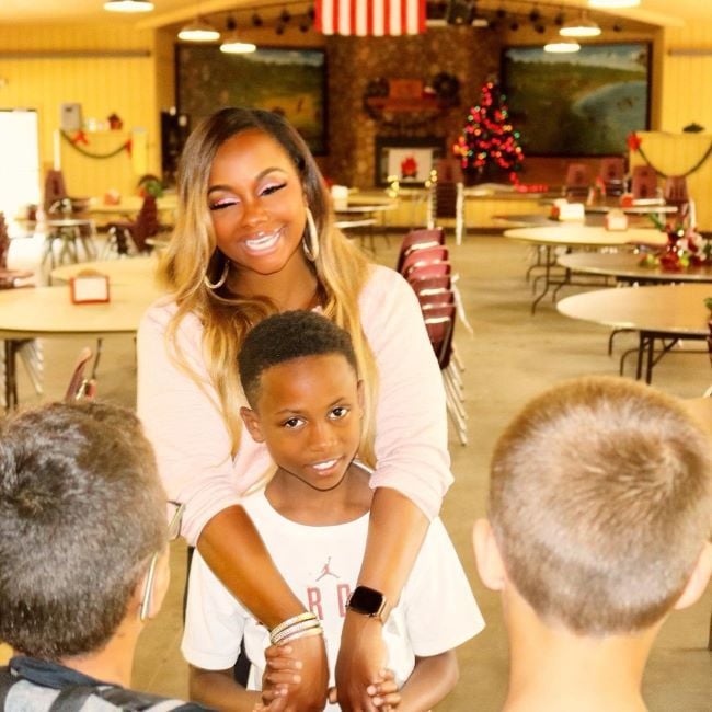 Phaedra Parks visiting her foundation