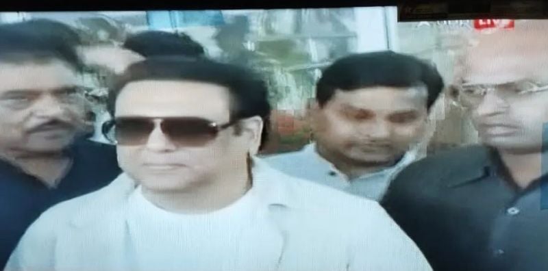 Photo of Amin Khan with Govinda