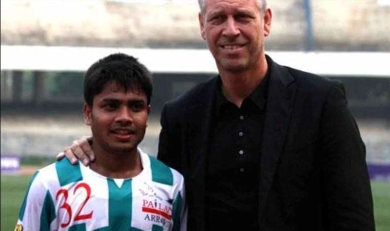 Photo of Prabir Das in Pailan Arrows jersey