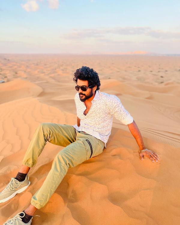 Photo of Raanav at the Dubai Desert Safari