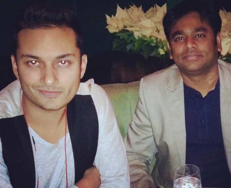Photo of Raghav with A. R. Rahman