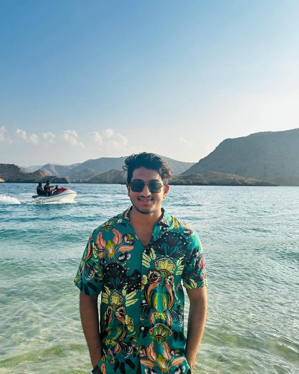 Photo of Satyanarayana Raju while enjoying his vacations