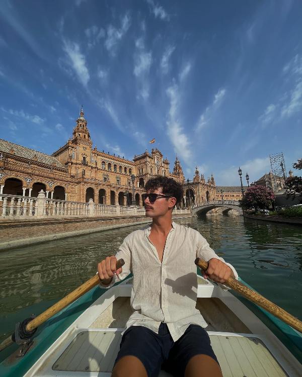 Photo of Tomé Cunha whule enjoying his vacation in Spain