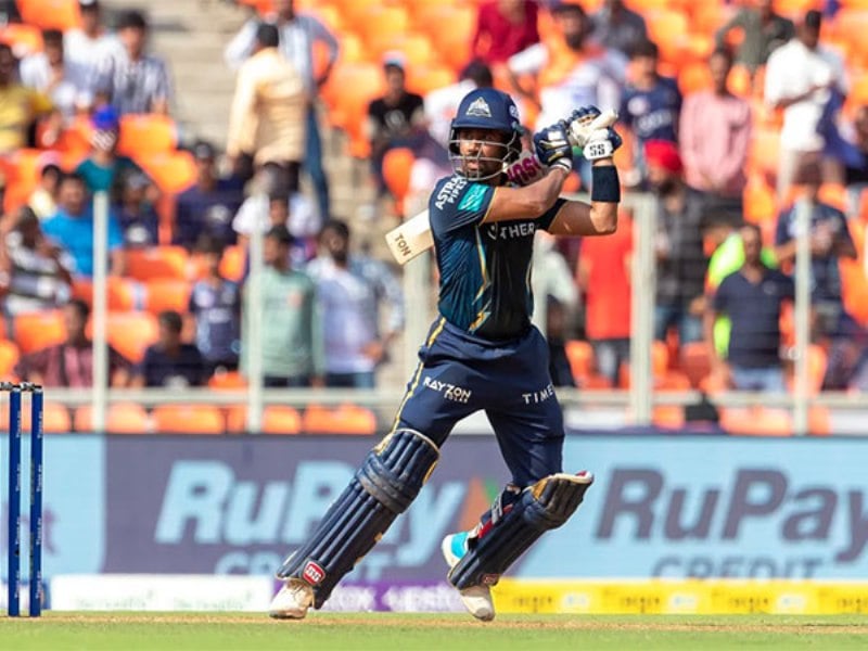 Photo of Wriddhiman Saha playing in the IPL for Gujarat Titans