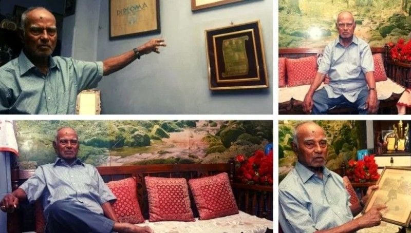 Photos of Nikhil Nandy taken at his home