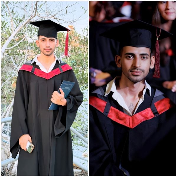 Pictures of Mancheet Hooda from his convocation day at the UCLan Cyprus