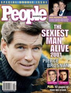 Pierce Brosnan was voted Sexiest Man Alive
