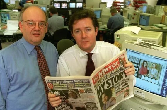 Piers Morgan in the Mirror newsroom