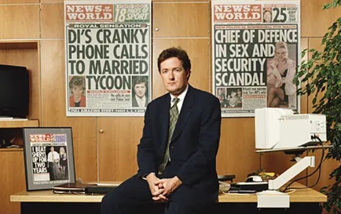 Piers Morgan while working as the editor of News of the World
