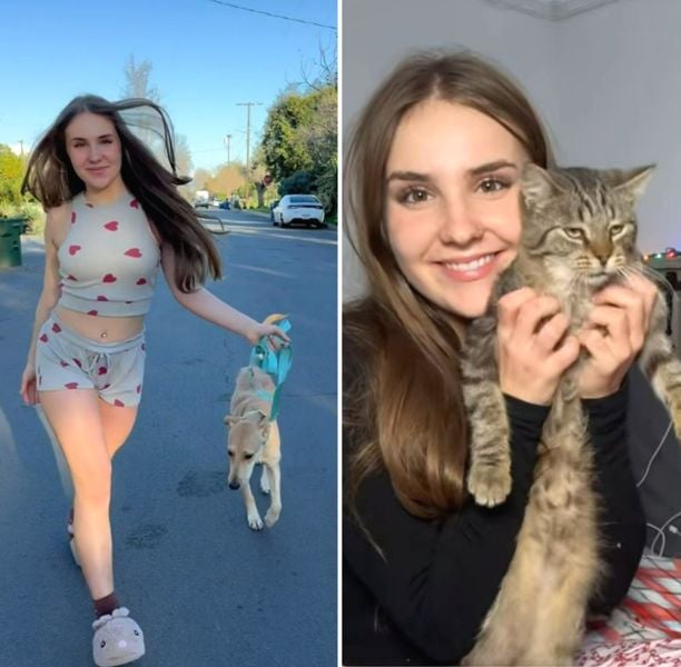 Piper Rockelle with her pets