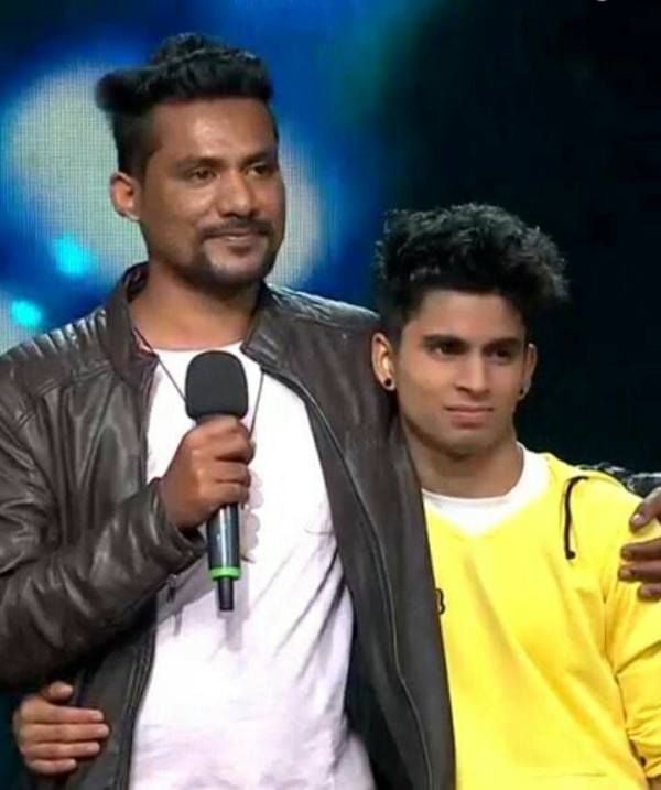 Piyush Gurbhele with his coach